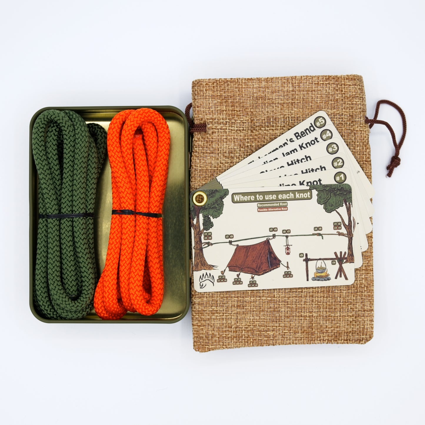 The Bear Essentials Knot Tying Kit - [Camping Knots Edition]
