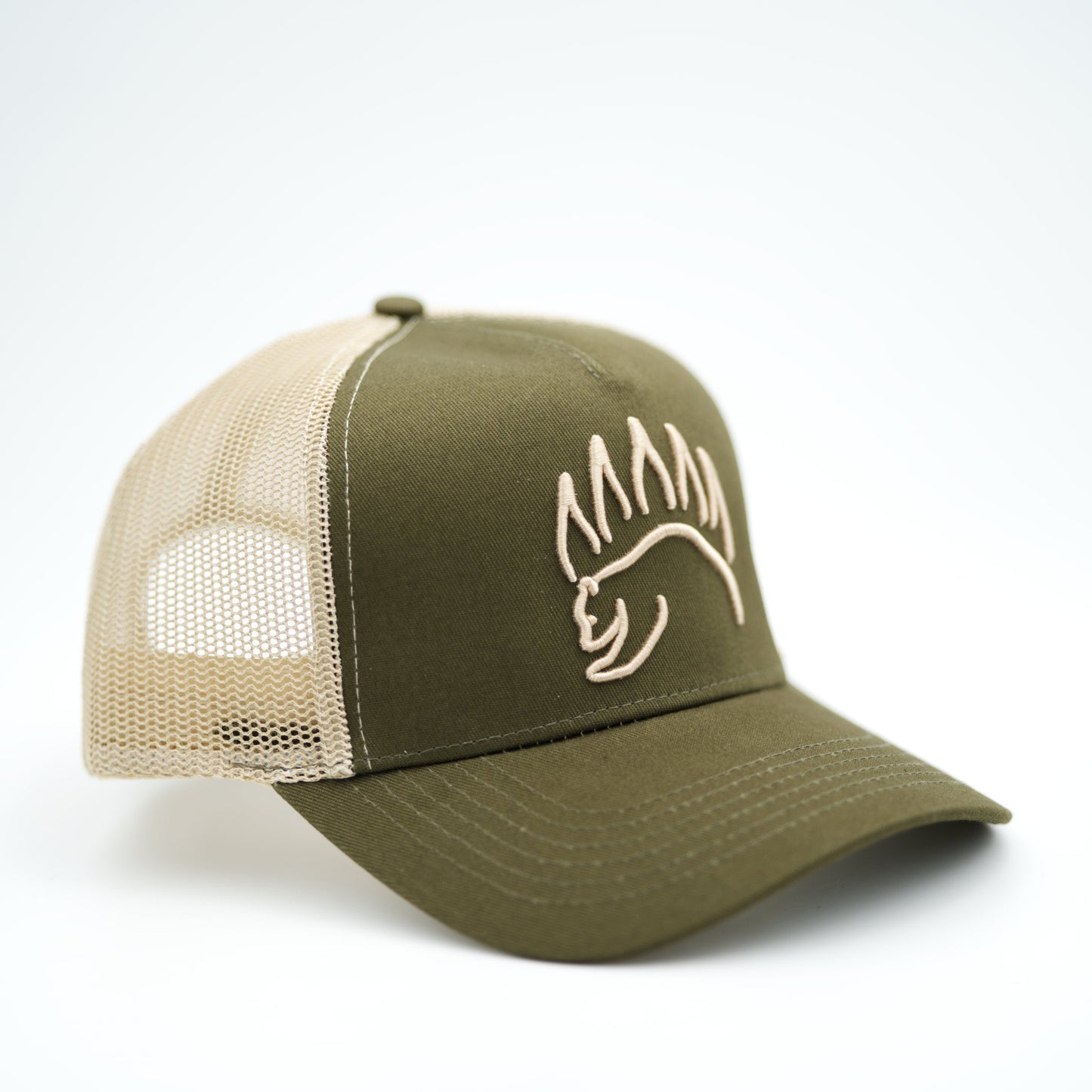 Bear Paw Hat - The Bear Essentials Outdoors Co., Moss Green, Standard Fit,